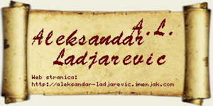 Aleksandar Lađarević vizit kartica